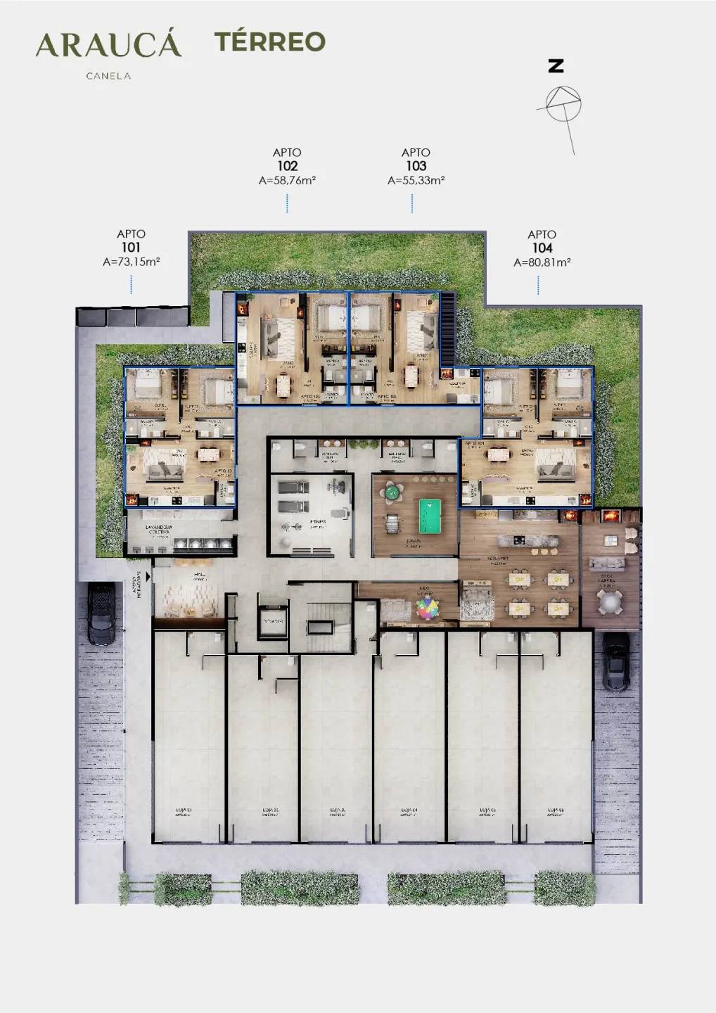 Imagem Apartamento à venda em Canela, Centro , com 1 quarto, 58.62m2