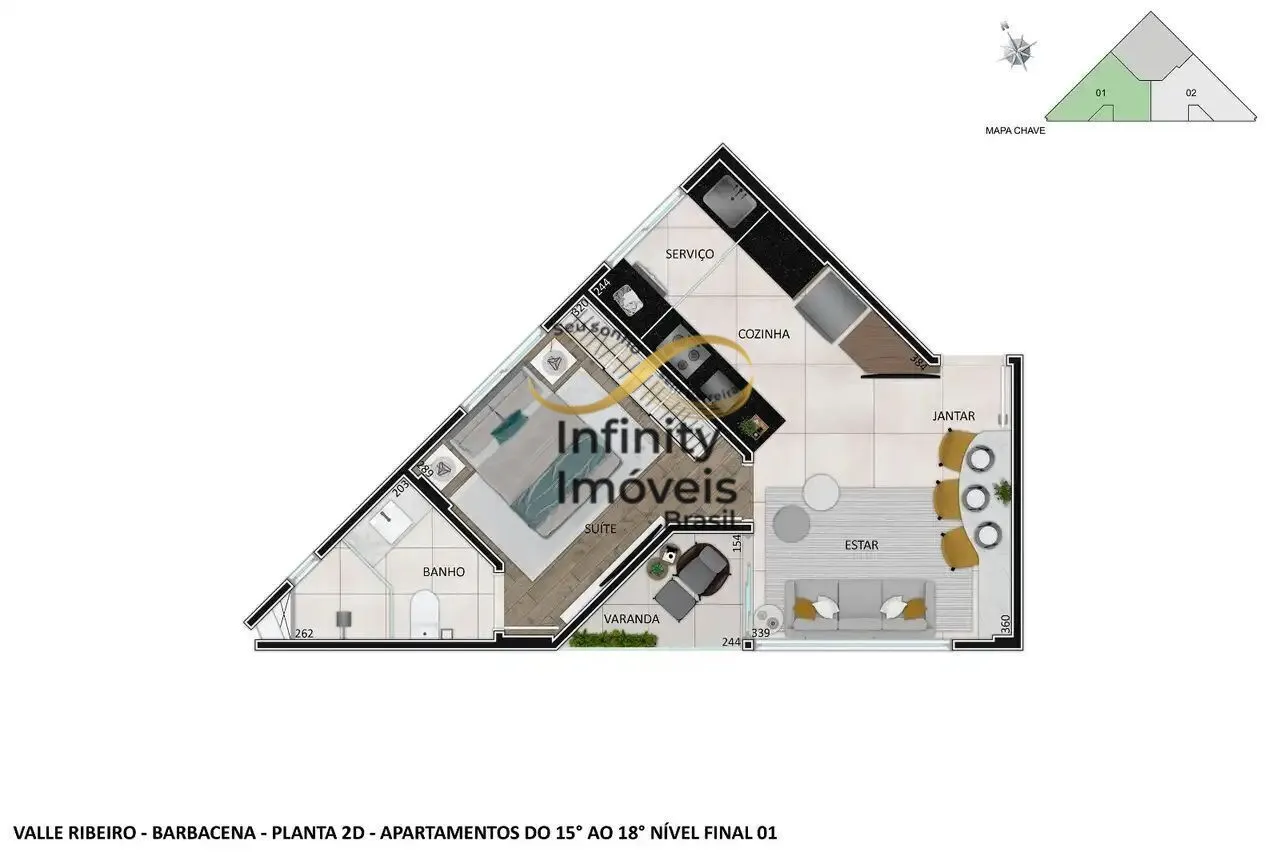 Imagem Apartamento à venda no bairro Santo Agostinho - Belo Horizonte/MG