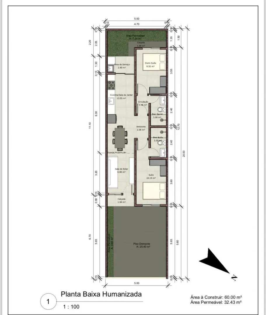 Imagem Imóvel em Construção com 02 Suítes em Cascavel - Residencial Siena