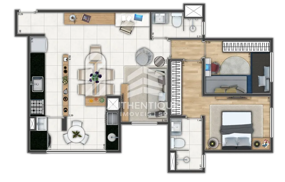 Imagem MOTIRÓ ASSUNÇÃO - SANTO ANDRE - Apartamento à venda no bairro Vila Assunção - Santo André/SP
