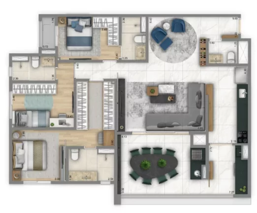Foto do imóvel Apartamento à venda em São Paulo, Saúde, com 3 quartos, 125m2 em Afonso Mariano Fagundes