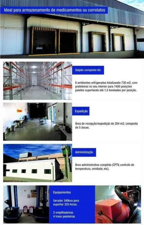 Imagem Galpão com câmara fria - Águas Claras/DF - Venda ou Locação
