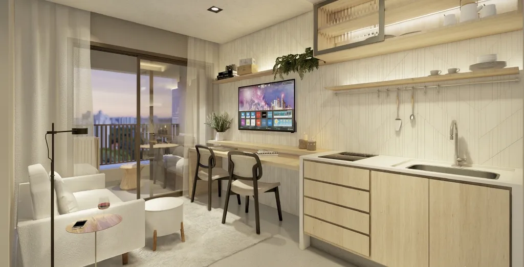 Imagem Com um conceito contemporâneo, o projeto arquitetônico do Walk Bittencourt combina design e requin...