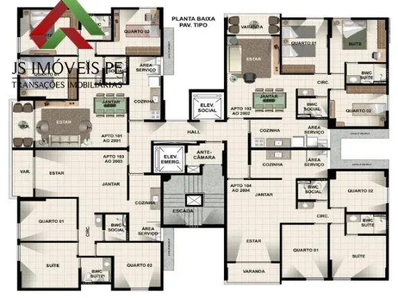 Imagem Apartamento A Venda em Recife - PE, Pina