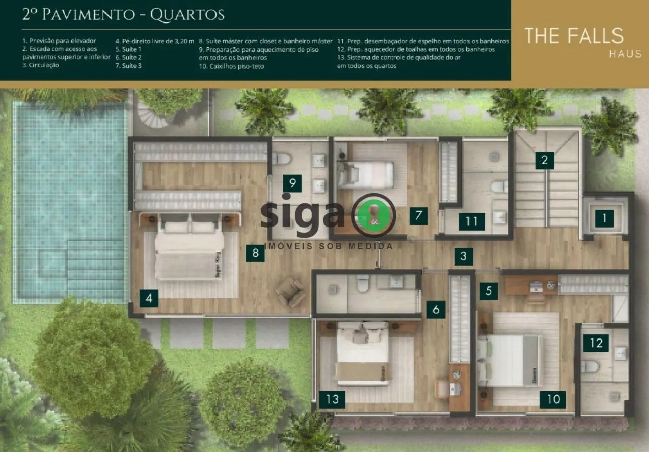Imagem Casa em condomínio para venda no Jardim Guedala 04 suítes, São Paulo - SP