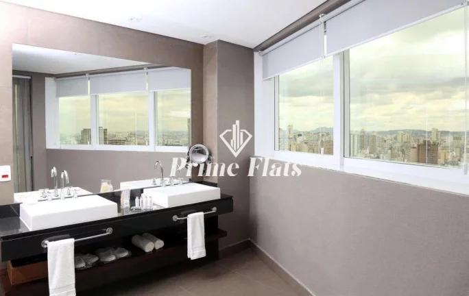 Imagem Flat disponível para venda no Hotel Cadoro São Paulo na Consolação, com 27m², 1 dormitório e 1 vaga