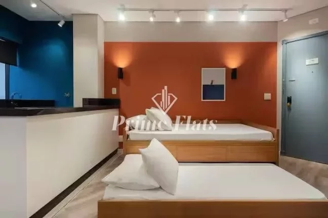 Imagem Flat disponível para venda no Hotel Hampton Park, com 31m², 1 dormitório e 1 vaga