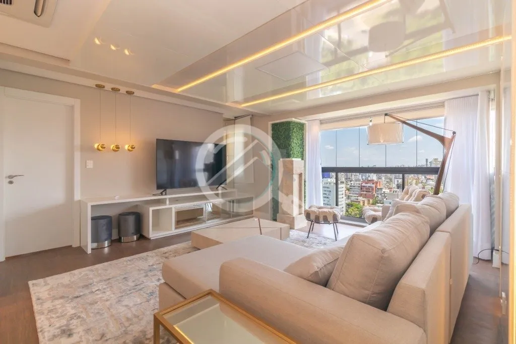 Imagem Apartamento mobiliado, 99 m² de area privativa, sacada integrada, finamente decorado com uma vista ...
