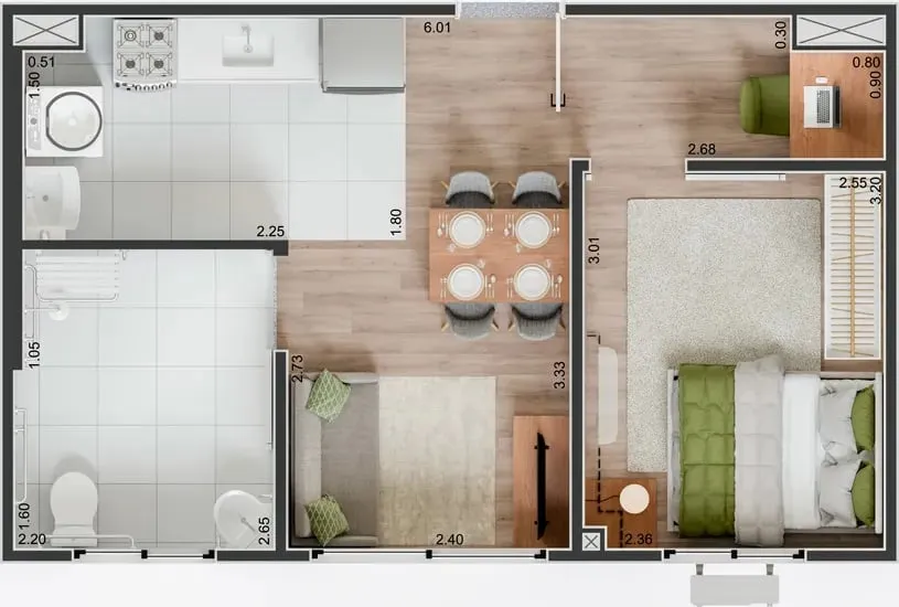 Imagem Vá pra casa andando da estação barra funda ao seu novo lar. 2 Dorms e lazer completo. Preço e di...