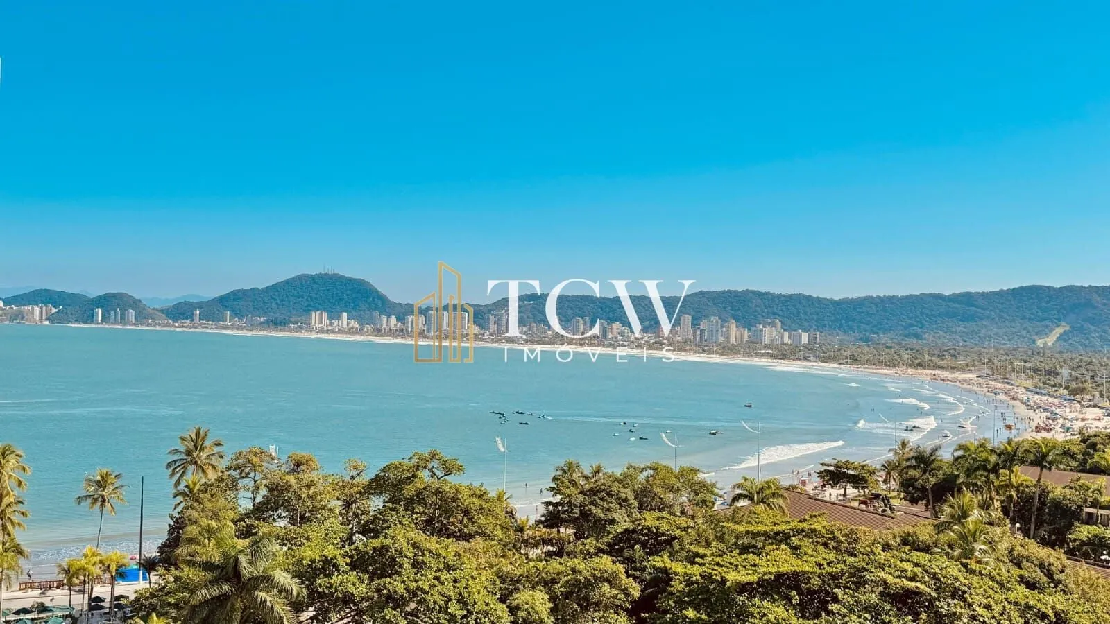 Imagem Vista para o Mar no Guarujá - Praia da Enseada