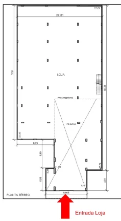 Imagem Loja com 1300m² na Augusta.