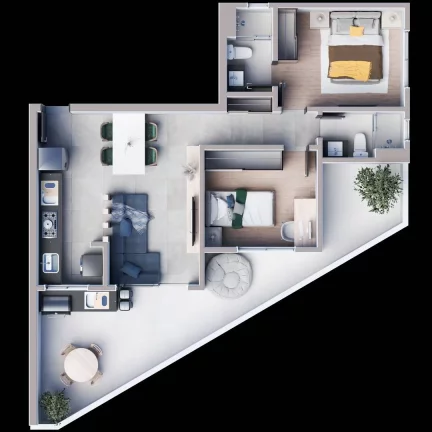 Imagem Apartamento 02 Quartos sendo 01 Suíte - São Luiz