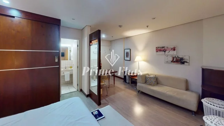 Imagem Flat disponível para venda no Transamérica Executive Chácara Santo Antônio, com 28m², 1 dormitório e 1 vaga