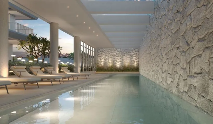 Imagem Com arquitetura contemporânea de linhas marcantes, um autêntico Lindenberg se eleva em meio à atm...