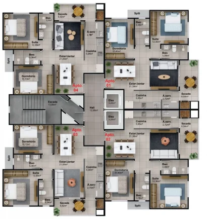Imagem Apartamento novo no Bairro Tabuleiro