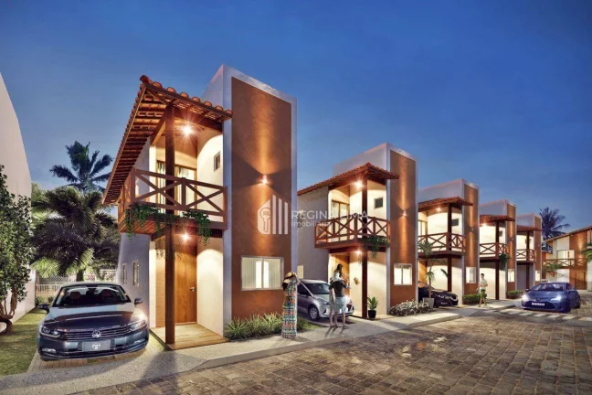 Foto do imóvel Casa duplex em condomínio fechado, 3 dormitórios à venda por R$ 333.930,90 - Condomínio MARAMAR BEACH HOUSE - Vista do Atlântico - Luís Correia/PI