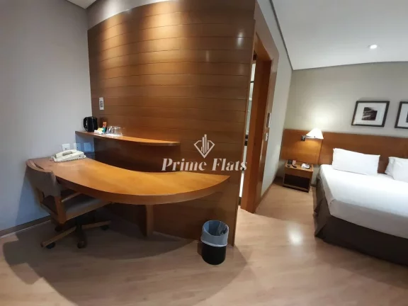 Imagem Flat disponível para venda no Transamérica Excutive Paulista, com 33m², 1 dormitório e 1 vaga de garagem