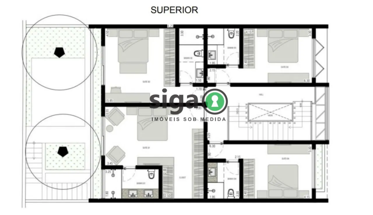 Imagem Casa em condomínio fechado para venda ou locação Alto da Boa Vista 04 suítes, São Paulo - SP
