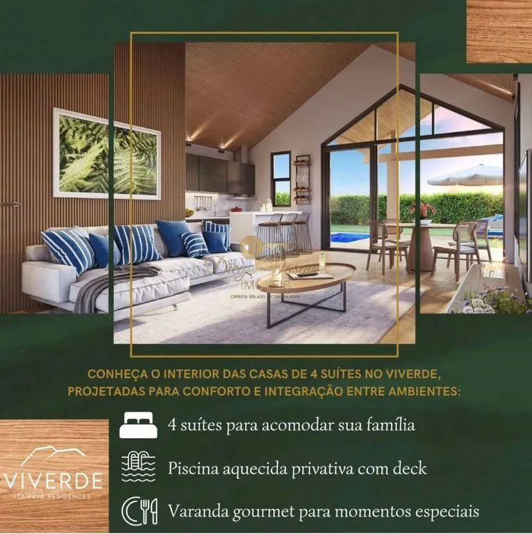 Imagem Casa em Condomínio para Venda em Petrópolis / RJ no bairro Itaipava
