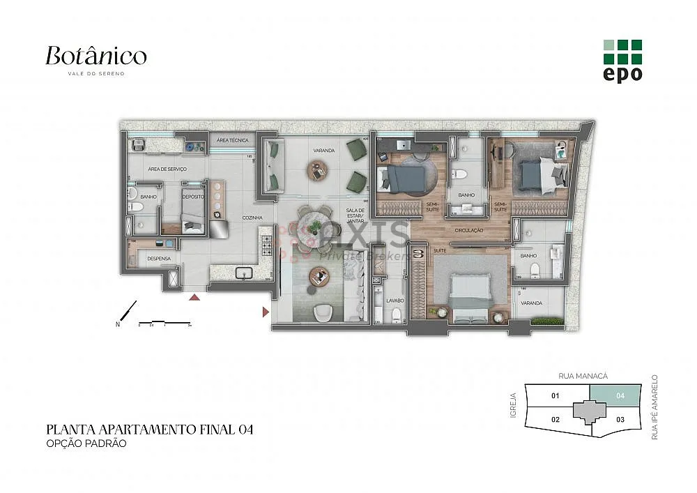 Imagem Apartamento 4 quartos no Vale do Sereno - Lazer completo