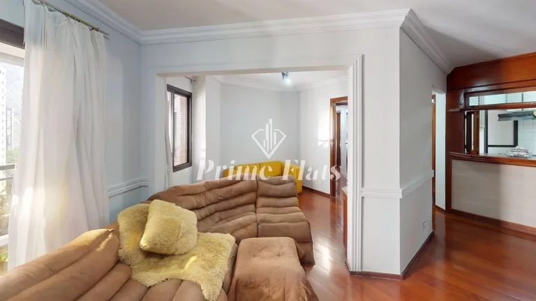 Imagem Flat disponível para locação no The Sutton House com 120m², 3 dormitórios e 2 vagas de garagem