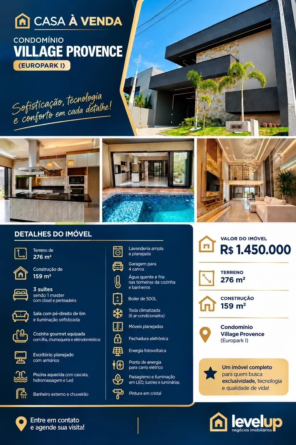 Imagem Casa de Condomínio com 3 Quartos à Venda, 159 m² em Higienópolis - São José do Rio Preto