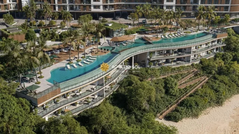 Imagem Porto Ribeiro Village Apartamento 3 suítes vista mar Bombinhas SC
