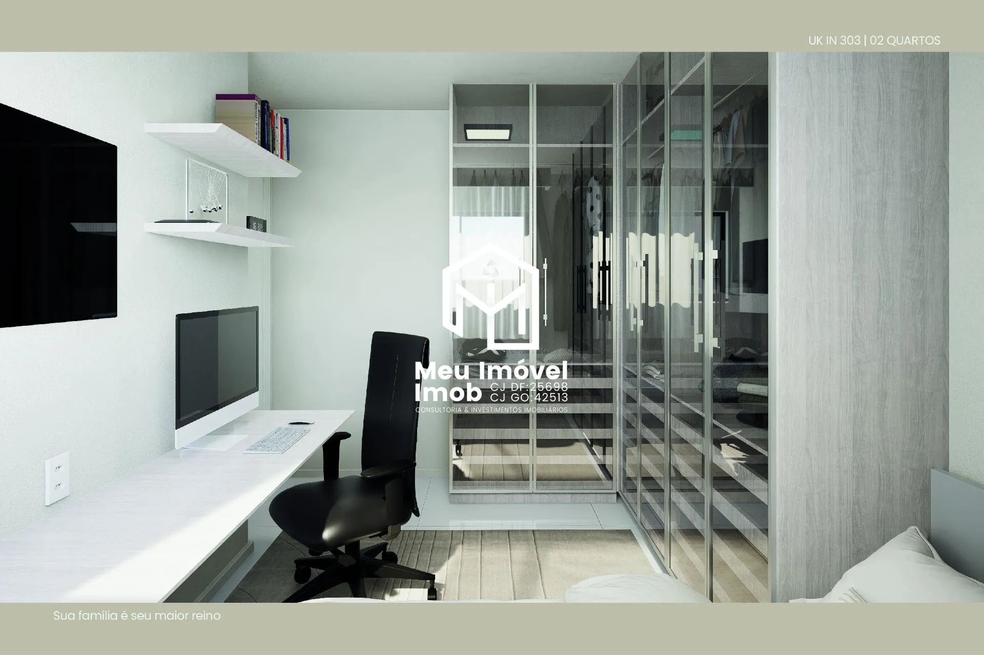 Imagem UK in 303 APTO 2 Quartos 1 Suíte 1 Vaga 45m² Samambaia/DF