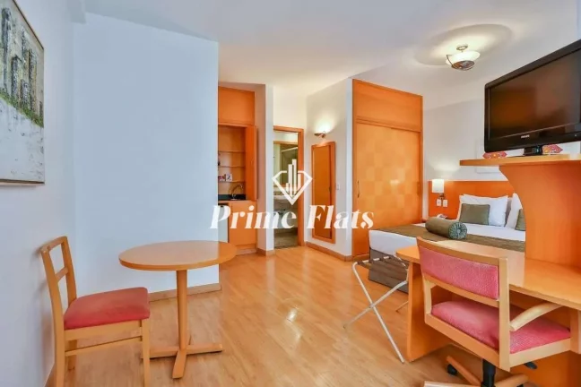 Imagem Flat disponível para venda no Quality Hotel Paulista, com 29m², 1 dormitório e 1 vaga de garagem