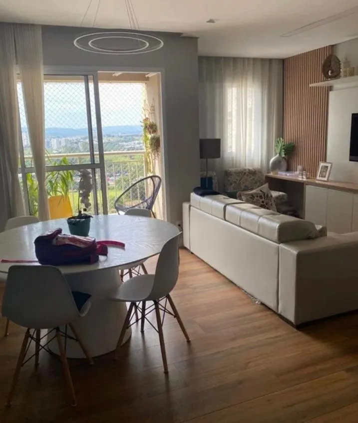Imagem Apartamento à venda ou locação na Zona Sul de Sorocaba, Vista Garden, 66 m², 3 dormitórios, suíte, andar alto, modulados e lazer completo.
