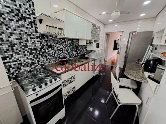 Imagem Apartamento à venda com 92m², 2 quartos, 1 suíte, dependência por R$550.000,00 no José Menino em Santos