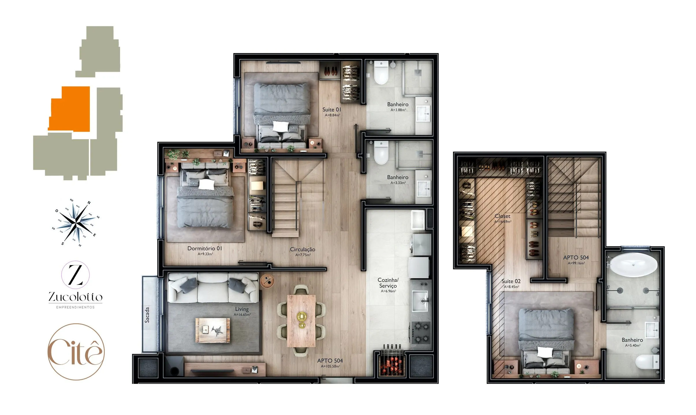 Imagem Duplex à venda em Gramado, Carniel, com 3 quartos, 174.67m2