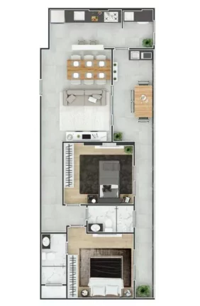 Imagem Apartamento com 2 dormitórios à venda, 84 m² por R$ 649.130 - Canto do Forte - Praia Grande/SP
