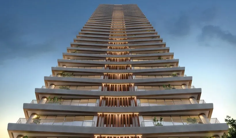 Imagem Com arquitetura contemporânea de linhas marcantes, um autêntico Lindenberg se eleva em meio à atm...