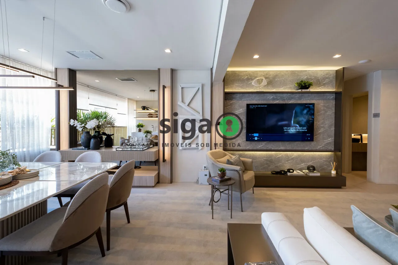 Imagem Apartamento à venda em Moema com 146,07 m², 4 suítes e 2 vagas DEMARCADAS ao lado do metrô