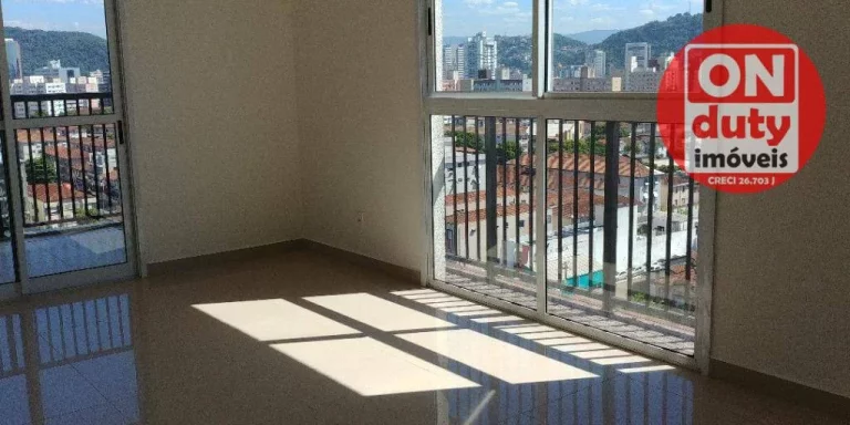 Imagem Apartamento Duplex com 3 dormitórios à venda, 131 m² por R$ 989.000,00 - Encruzilhada - Santos/SP