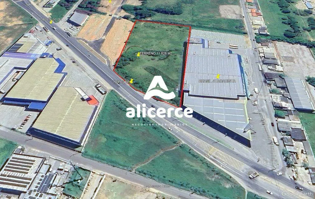 Imagem Terreno à venda com , 11.880m² em Sertão do Maruim São José