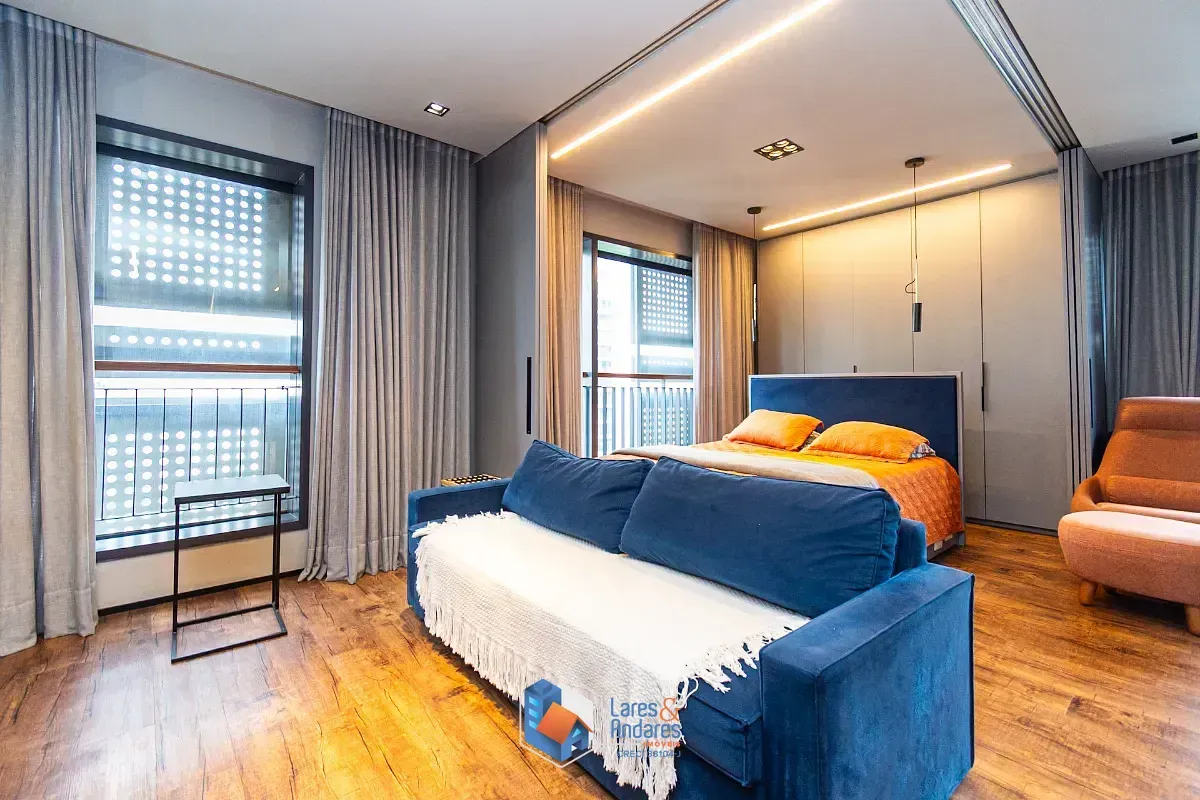 Imagem Apartamento para venda em Indianópolis com 1 quarto, sendo 1 suíte, 48m²