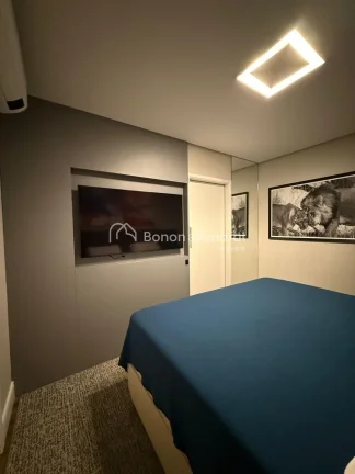 Imagem Apartamento de 119 m² com vista para a piscina e sol da tarde, localizado no condomínio Horizon, e...