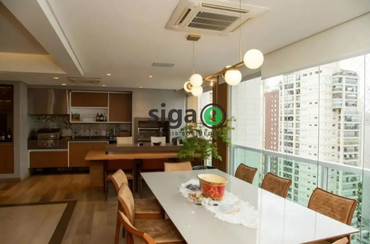 Imagem Apartamento alto padrão com 3 suítes, varanda gourmet e quadra de tênis no Campo Belo