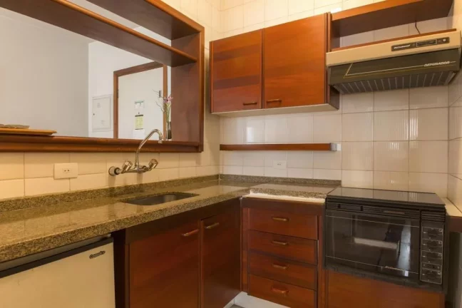 Imagem Flat disponível para venda no Saint Moritz Flat Service, com 48m², 1 dormitório e 1 vaga de garagem