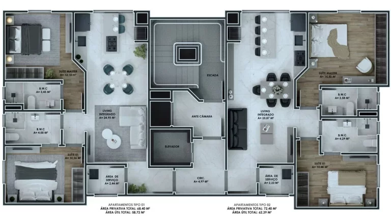Imagem 310 Residence - Apartamento à venda no bairro Meia Praia - Itapema/SC