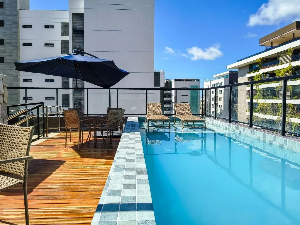 Imagem Flat mobiliado de 21 m² em Intermares, com piscina, churrasqueira, vaga e segurança 24h, a 5 min da região do Jacaré.