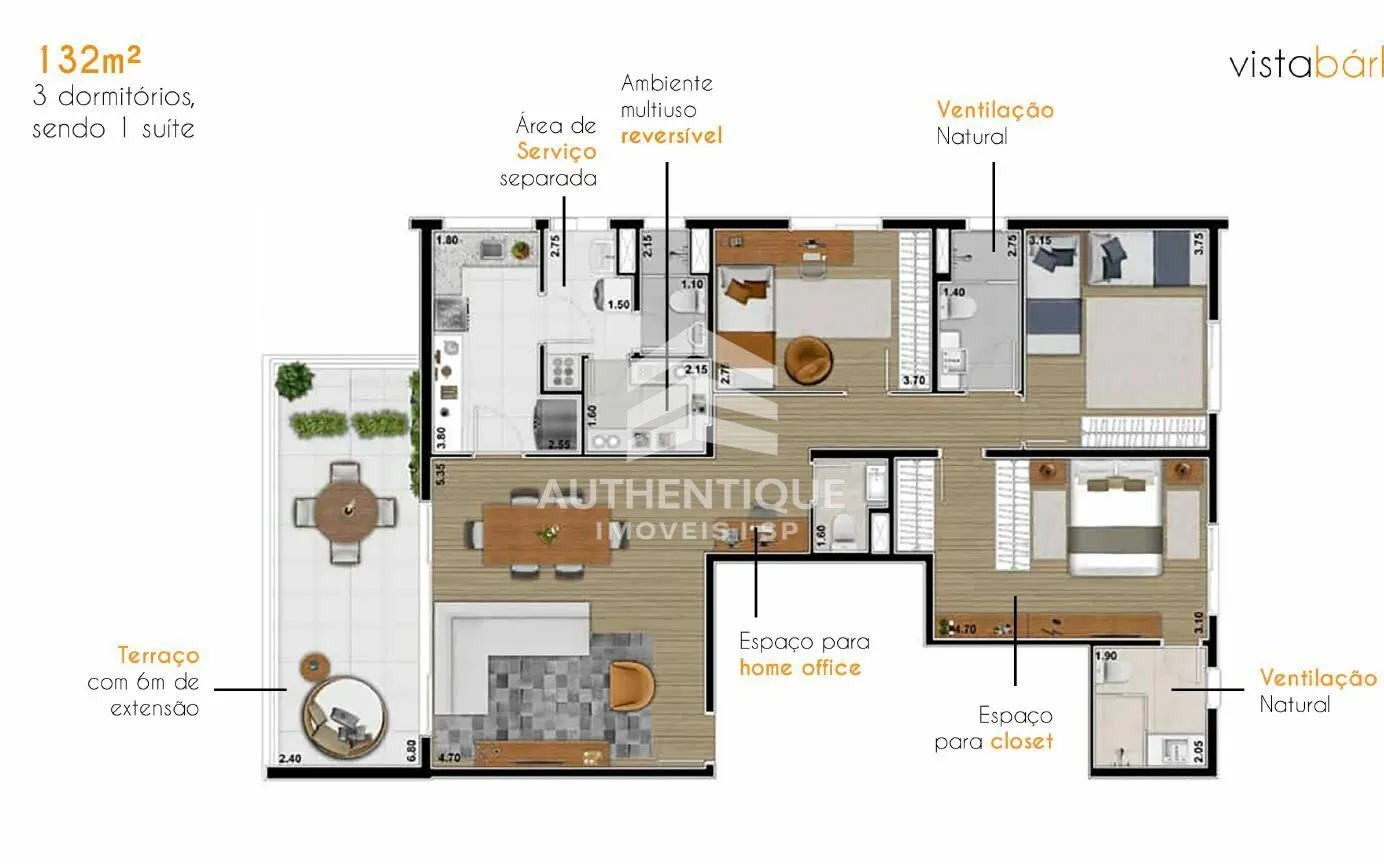 Imagem VISTA BARBARA ALTO DE PINHEIROS - Apartamento no bairo Alto de Pinheiros à venda