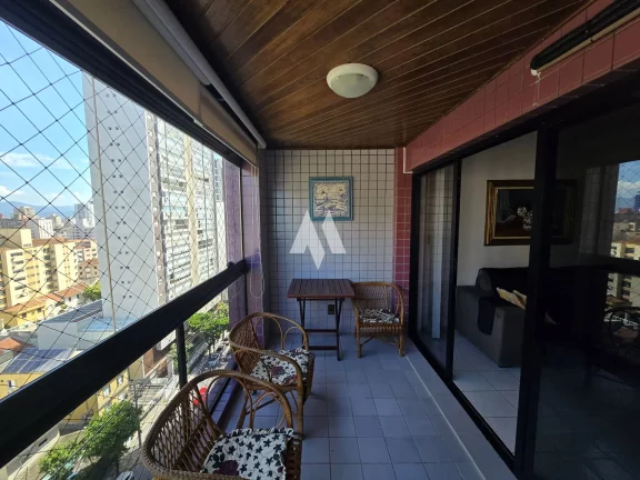 Imagem Apartamento em Aparecida, Santos/SP, 2 dormitórios + 1 reversivel 1 suíte 2 vagas vista mar