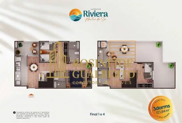 Imagem Unidades com 02 ou 03 dormitórios à venda no Cond. Riviera Martim de Sá