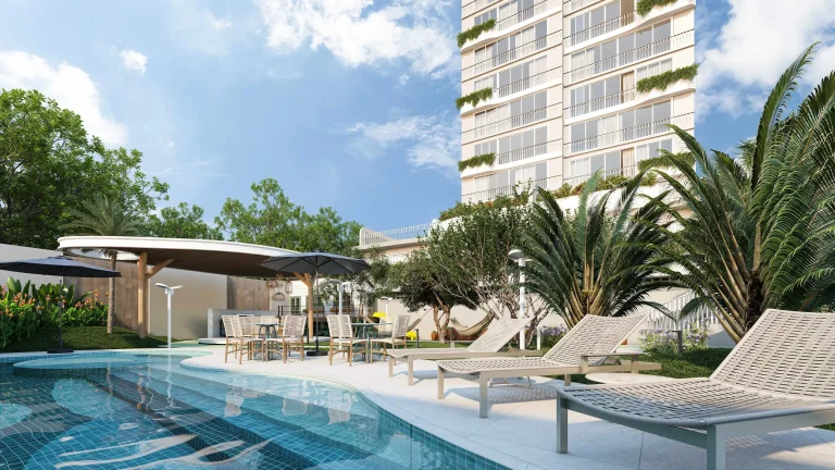 Imagem Apartamento frente mar com 3 suítes e 2 vagas de garagem no Centro de Navegantes/SC