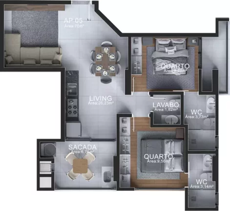 Imagem Matera Residenziale - Apartamento à venda no bairro Morretes - Itapema/SC