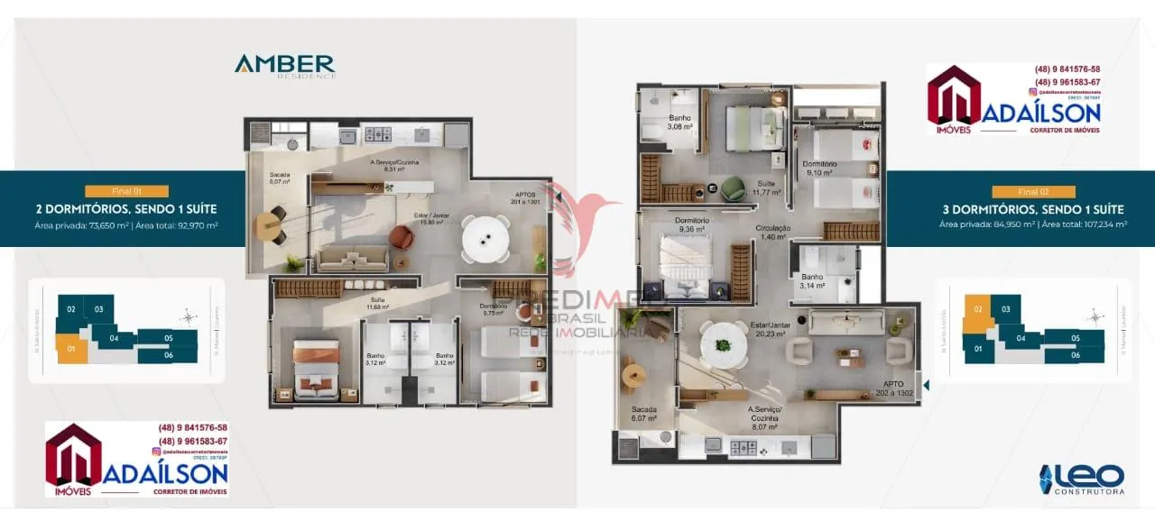 Imagem AMBER RESIDENCE Apartamentos em Barreiros São José/SC