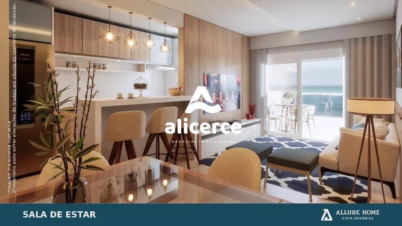Foto do imóvel Apartamento Novo com Amplo Terraço 2 dormitórios com suíte, à Venda em Barreiros - São José/SC